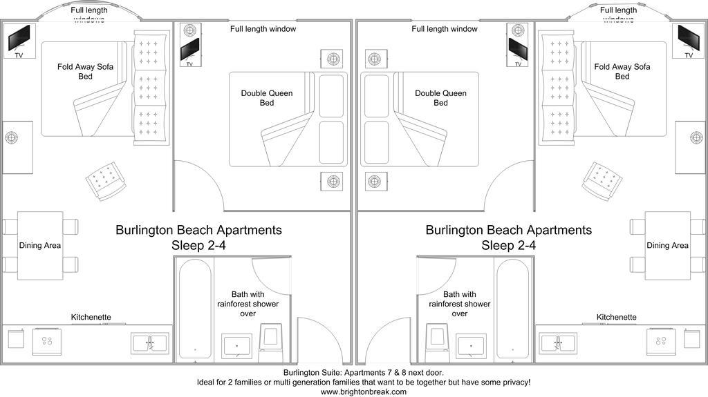 Burlington Beach Apartments Brighton Bagian luar foto